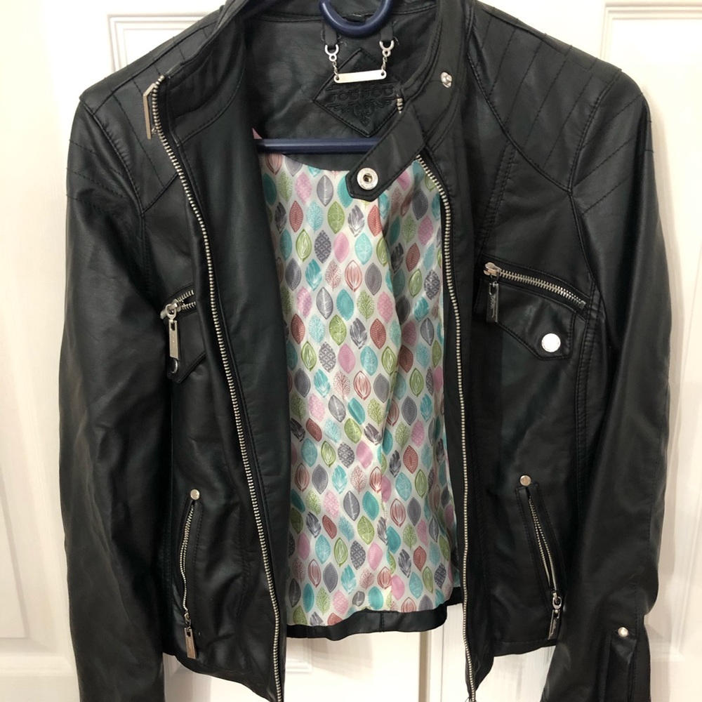 JouJou Pleather Moto Jacket